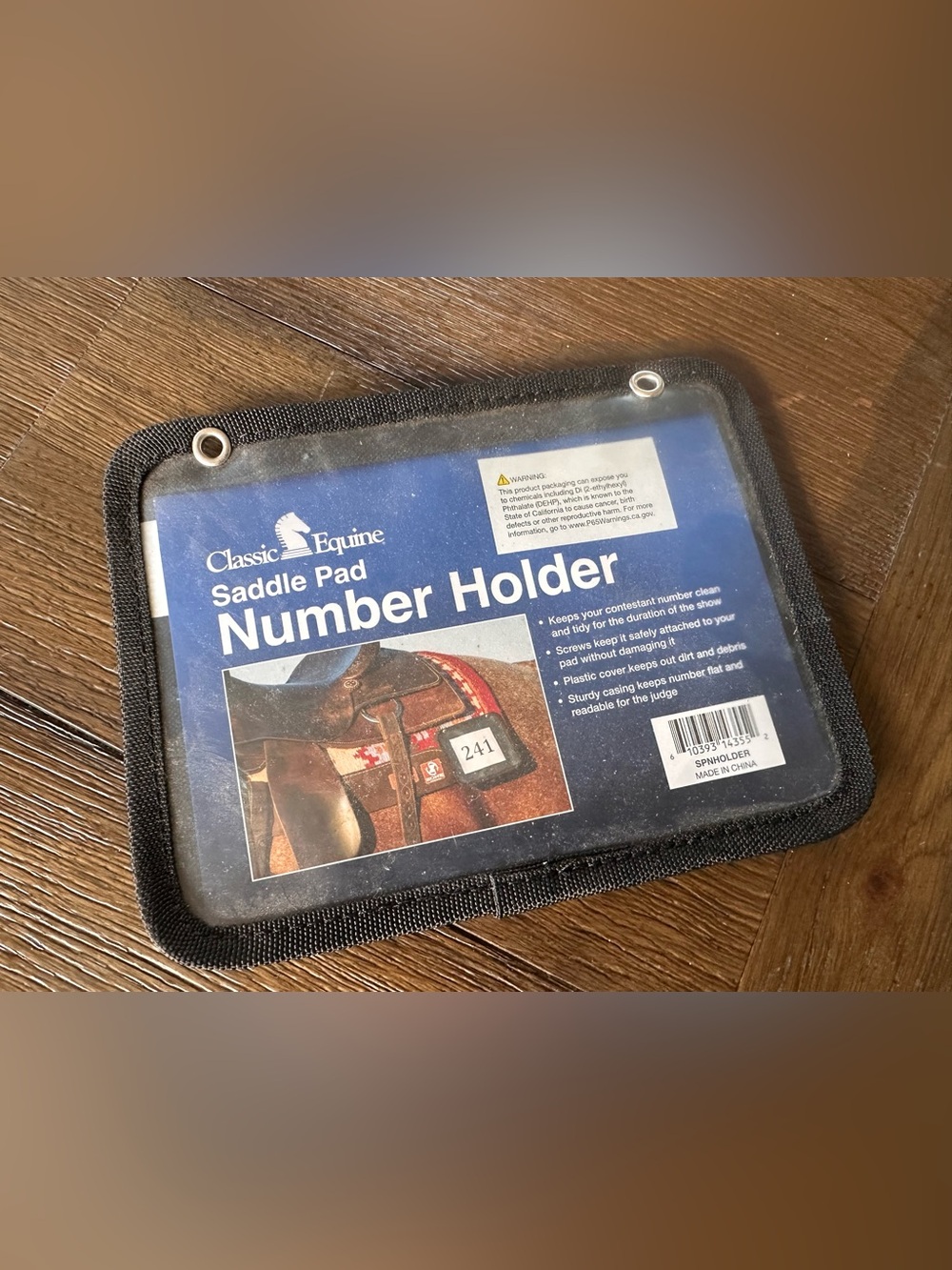 Horse Tack - New Classic Equine Show Number Holder
